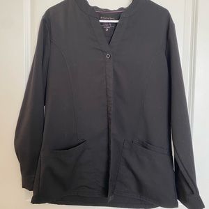 Healing Hands Purppe Label Lab Coat Size Medium